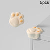 5 PCS Children Silicone Table Anti-Collision Protection Corners Guard(Claw Face Apricot)