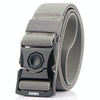 AWMN Outdoor Men Versatile Buckle Elastic Belt, Length: 120cm(Light Grey)
