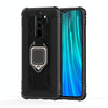 For Xiaomi Redmi Note 8 Pro Carbon Fiber Protective Case with 360 Degree Rotating Ring Holder(Black)