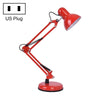 Wrought Iron Children Learning Desk Lamp Folding LED Eye Protection Lamp, US Plug, Size: 60cm(Red)