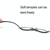 Portable Magnifying Glass Presbyopic Glasses Silicone Anti-Blue Light Reading Glasses, Degree: +300(Light Orange)