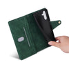 For Samsung Galaxy S25 5G Rivet Buckle 9 Cards Three Fold Leather Phone Case(Green)