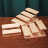 Solid Wood Splicing Eyeglasses Jewelry Display Stand Doll Hand Made Display Rack, Style: 2 Layers