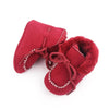 D2245 Winter Warm Baby Cotton Boots Plus Velvet Thickened Baby Walking Shoes, Size: 13cm(Red)