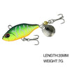 2pcs Luya Bait Shenshui VIB With Metal Tablets Fake Bait Tiller Mouth Bass Bionic Fishing Bait(E)