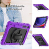 For Samsung Galaxy Tab S9 / S9 FE Silicone + PC Tablet Case(Purple+Black)