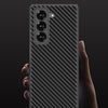 For Samsung Galaxy Z Fold6 Slim GKK Integrated Metal Paint Skin Feel Leather Full Coverage Phone Case(Carbon Fibre)
