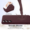 For Samsung Galaxy S25 5G Shockproof Silicone Magsafe Phone Case(Plum Color)