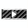 Car Carbon Fiber Warning Light Decorative Sticker for Mazda CX-5 2017-2018, Left and Right Drive Universal