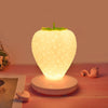 Creative Home LED Silicone Strawberry Night Light USB Rechargeable Bedside Decoration Atmosphere Light(White)