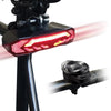SF31 Bicycle Smart Brake Taillight USB Alerter Night Ride Ride Mountain Vehicle Turn LED Taillights(Black)