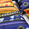 Portable Ethnic Style Automatic Inflatable Pillows Outdoor Camping Tent Camping Equipment Car Travel Pillows(Red Yellow Printing)
