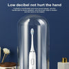 Original Lenovo B002.1-C2 USB Charging Wireless Sonic Electric Toothbrush with 5 Antibacterial Brush Heads, Luxury Version(Pink)