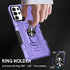 For Samsung Galaxy S25 Ultra 5G Ring Holder Armor Hybrid Phone Case(Purple)