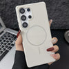 For Samsung Galaxy S25 Ultra 5G Glossy TPU Shockproof MagSafe Phone Case(Rock Color)