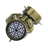 GM002 Halloween Dress Up Props Punk Style Gas Mask + Goggles Set(Gold)