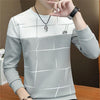 Long Sleeve Crew Neck Printed SweaterShirt Bottoming Shirt, Size: L(Black)