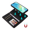 For Samsung Galaxy A16 5G BETOPNICE BN-005 2 in 1 Detachable Imitate Genuine Leather Phone Case(Black)