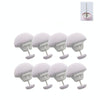 8 PCS Non-marking One-touch Unlocking Mushroom-shaped Quilt Fixer Gray+Cloth Needle