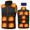 Winter Smart Dual-control 13-zone Charging Heating Vest, Size: L(Black)