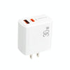 PD31 5V-20V 30W USB-C / Type-C + USB-A Multi Protocol Compatible Charger, US Plug(White)