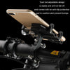Aluminum Alloy Motorcycle Bicycle Navigation Mobile Phone Holder(Black)