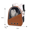PU Pet Carrier Backpack, Beige, for Cats & Dogs up to 7.5kg
