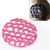 Beautiful Diamonds Bun Cover Snood Women Hair Net Ballet Dance Skating Headwear Accessories(Magenta)