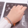 Silver Stainless Steel Round Bead Bracelet(6mm)