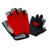 Summer Men Women Fitness Gloves Gym Weight Lifting Cycling Yoga Training Thin Breathable Antiskid Half Finger Gloves, Size:M(Red)