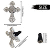 Metal Cross Car Air Outlet Decorative Aromatherapy Clip(Black)