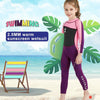 DIVE & SAIL WS-18818 Children Diving Suit One-piece Warm Snorkeling Surfing Anti-jellyfish Swimsuit, Size:S(Gray Green Sleeve)