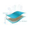 Outdoor Camping Foot-step Automatic Inflatable Cushion Portable TPU Inflatable Double Bed, Size: 195 x 119 x 16cm(Dark Blue)