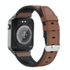 T50 1.85 inch Leather Band IP67 Waterproof Smart Watch Supports Voice Assistant / Health Monitoring(Brown)