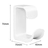 2pcs Bathroom Shelf No-Punch Washbasin Hook Kitchen Wall Mounted Storage Rack(White)