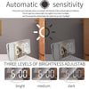 TS-8201 LED Digital Mirror Alarm Clock Big Screen Dual USB Desktop Table Clock, Color: RGB Display White Shell