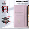 For Realme 13+ Global Cute Cats RFID Leather Phone Case(Rose Gold)