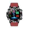 ET482 1.43 inch AMOLED Screen Sports Smart Watch Support Bluetooth Call /  ECG Function(Red Silicone Band)