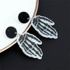 Halloween Acrylic Earrings Personality Festive Jewelry, Style: E000161 Palm