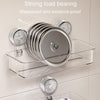 Bathroom No Punch Tissue Organizer Household Wall Mounted Suction Cup Tissue Box, Style: Large Transparent Gray