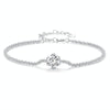 MSB006 Sterling Silver S925 White Gold Plated Moissanite Fashion Bracelet