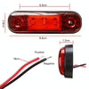 5 PCS MK-327 Car / Truck 3LEDs Side Marker Indicator Light Tail Light (Red Light)