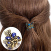 Women Retro Butterfly Hair Claw Clip Headband(Blue)