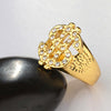 Rock Bling Gold US Dollar Sign Signets Rings for Men Jewelry, Ring Size:7(Gold)