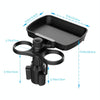 B09 Car Drink Water Cup Holder 360 Degree Rotating Dinner Plate(Black)