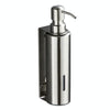 Hotel Stainless Steel Soap Dispenser Home Wall Mounted No Punch Press To Soap Bottle, Style: Round 1 Barrel