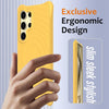 For Samsung Galaxy S25 Ultra 5G Wave Texture MagSafe Magnetic Liquid Silicone Phone Case(Yellow)