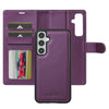 For Samsung Galaxy A56 5G LC.IMEEKE L2 Series Detachable Magsafe PU Phone Case with Lanyard(Purple)