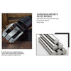 COWATHER QSK001 Men Casual Fashion Two-Layer Leather Pin Buckle Belt,Length 110cm(Coffee Color)