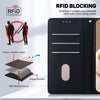 For Realme 13+ Global Cute Cats RFID Leather Phone Case(Black)
